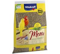 Vitakraft Menu, comida pájaros, canarios, semillas, pack grande (1 x 10kg) | vitaminas y minerales, complejo inmunoactivo, sin azúcares añadidos, sin colorantes ni conservantes, sin aromas artificiales