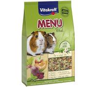 Vitakraft Menu Vital, comida cobayas, verduras y hierbas (1 x 5kg) | vitaminas y minerales, extra vitamina C, materias primas naturales, receta sin azúcar, sin colorantes ni conservantes