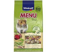 Vitakraft Menu Vital, comida para hámsters, con verduras, con frutos secos, con vitaminas y minerales esenciales, sin azúcar ni cereales añadidos (1x 1kg)