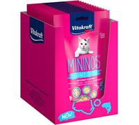 Vitakraft Mininos Fancy Jerky - Bocadillo de salmón para Gatos, para recompensar y mimar, bajo Porcentaje de Grasa, sin azúcar añadido (13 x 40 g)