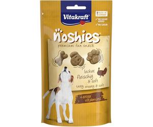 Vitakraft Noshies, golosinas para Perros, Snack para Perros con Carne de Pavo, golosinas de adiestramiento para Perros, sin azúcar añadido (1x 90g)