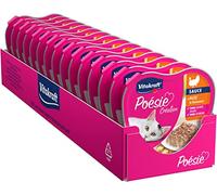Vitakraft Poésie Création Comida húmeda para Gatos, Comida para Gatos, con Pavo en Salsa de Queso, canapés en Salsa Fina, para Gatos Adultos, sin azúcar añadida (15 x 85 g)