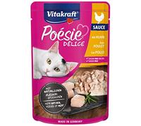 Vitakraft Poésie Délice Trocitos de Carne de Pollo en Salsa para Gatos, 85g (Paquete de 6)