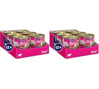 Vitakraft Poésie Mousse, Comida húmeda para Gatos, con Carne de Vacuno, nutricionalmente coordinada, sin azúcar añadido (12 x 85 g) (Paquete de 2)