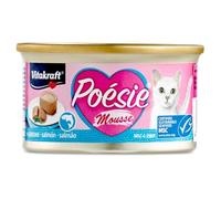 Vitakraft - Poésie Mousse, Fina y Delicada Mousse para tu Gato, Variedad salmón - 85 g