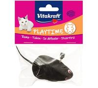 Vitakraft - Ratón para Montar, Juguete para Gatos, ratón mecánico, Juguete Interactivo Que estimula el Instinto de Caza Natural (1 Paquete de 8 Bolas)