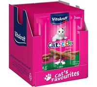 Vitakraft Snack para gatos Cat Stick, pato y conejo (20 unidades, 3 unidades)