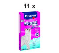VITAKRAFT Snacks para Gatos Cat Líquido Salmón - 11 X 90g - Premios