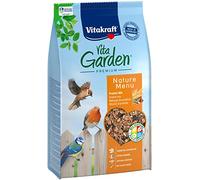 Vitakraft Vita Garden, comida para pájaros silvestres, con proteínas animales, respetuoso con el medio ambiente, con ambrosía, sin azúcar añadido (1x 1kg)