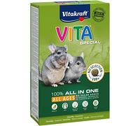Vitakraft Vita Special All Ages, comida chinchillas, hierbas (1 x 600g) | inulina, omega-3 y omega-6, rica en fibra bruta, ayuda desgaste dental, sin azúcares añadidos, vitaminas y minerales