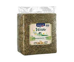Vitakraft VitaVerde, heno de pradera alpina, para roedores, regula la digestión gracias a su alto contenido en fibra bruta, sin azúcares ni cereales añadidos (1x 5kg)