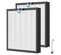 Vital 100S - Filtro de repuesto compatible con purificador de aire LEVOIT Vital 100S 3 en 1 H13 de repuesto con prefiltro y filtro de carbón activo, 2 unidades