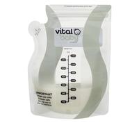 Vital Baby Nurture Easy Pour Breast Milk Storage Bags 250ml 30pk - Breastmilk Collection Pouches - Non-Spill & Leakproof with Hygiene Spout - BPA, Phthalate & Latex Free - Store in Fridge or Freezer