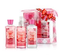 Vital Luxury Set de viaje para baño y cuidado corporal, juego de spa en casa con loción corporal, gel de ducha y spray de fragancia