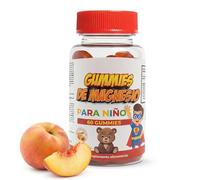 VITAL PRIME Gominolas de Magnesio + Vitamina C + Vitamina D para Niños 98mg por Gummie Sabor Melocotón | 60 Gummies Tomar 1 al Día | Gummies de Bisglicinato de Magnesio para 2 Meses
