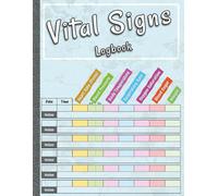 Vital Signs Log Book: Daily Health Tracker for Blood Pressure, Heart Rate, Blood Sugar, Oxygen, and Weight | Colorful Health Monitoring Journal | 8.5x11 Inches, 80 Pages