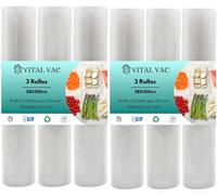 VITAL VAC 3 Rollos de Envasar al Vacío 20x500 cm
