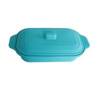 VITAL VAC Estuche de Vapor Horno Microondas 1-2 Raciones 800ml Silicona | Vaporera Papillote, Microondas y Horno, Cocina Rápida al Vapor, Comida Sana