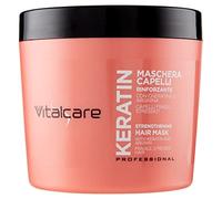 Vitalcare | Keratin - Mascarilla Capilar Fortalecedora, para Cabellos Fragilizados y Estresados, con Queratina y Arginina, para un Cabello más Fuerte y Suave, 500 ml
