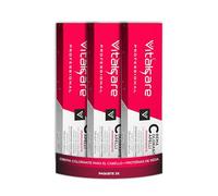 Vitalcare | Professional - Coloración Permanente Profesional, Crema Colorante para el Cabello, Tinte Capilar con Proteínas de Seda, n° 8/00, Rubio Claro, Multipack 3 uds x 100ml