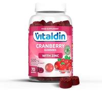 VITALDIN Cranberry gummies -extracto de Arándano Rojo + Zinc - 70 gominolas - Vegano
