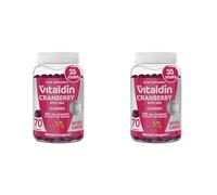VITALDIN Cranberry gummies -extracto de Arándano Rojo + Zinc - 70 gominolas - Vegano (Paquete de 2)