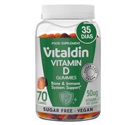 VITALDIN Vitamina D Gominolas 2000 UI - Gummies para Adultos y Niños - Vegano y Sin Azúcar - Sabor Frutas - Sistema Inmunitario y Huesos - Ayuda a la absorción del Calcio - Complemento Alimenticio