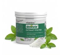 vitaldoc Steevia Extracto en polvo 50 g | hasta 350 veces más dulce que el azúcar | para endulzar alimentos y bebidas | antes Gesund & Leben