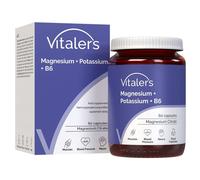 Vitaler's Magnesio 100 mg + Potasio 150 mg + Vitamina B6 6 mg - 60 cápsulas