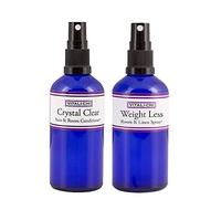Vitali-Chi Crystal Clear and Weight Loss Aura, Linen & Room Spray Bundle - con aceites esenciales puros de limón, pomelo rosa, bergamota y naranja, 50 ml