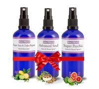 Vitali-chi Juegos de regalo de aceite esencial (paquete de 3) - con reparaciones de Super Aura y Chakras, Advanced Soul & Super Psychic Aura & Room Spray - 50 ml
