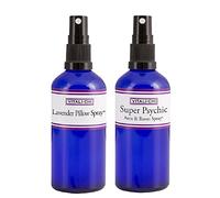 Vitali-Chi Lavender Pillow and Super Psychic Aura, Lino & Room Spray Bundle - con lavanda y manzanilla, limón y pachulí aceites esenciales puros - 50 ml