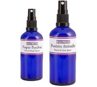 Vitali-Chi Positive Attitude 100 ml y Super Psychic 50 ml Aura & Room Spray Bundle - con bergamota y mandarina, limón y pachulí aceites esenciales puros