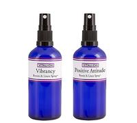 Vitali-Chi Positive Attitude and Vibrancy Aura & Room Spray Bundle - con bergamota y mandarina, limoncillo y aceites esenciales puros de limón - 50 ml