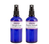 Vitali-Chi Positive Attitude and Weight Loss Aura & Room Spray Bundle - con bergamota y mandarina, pomelo rosa, bergamota y aceites esenciales puros de naranja, 50 ml
