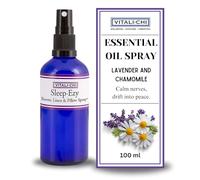 Vitali-Chi Sleep-Ezy Room, Linen, Pillow and Sleeping Spray para dormir profundo | Ambientador para habitación, fragancia para el hogar | Contiene aceites esenciales de lavanda y manzanilla, 100 ml