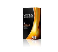Vitalis Condoms - Vitalis Ribbed 12 preservativos condones Pack, 1