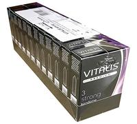 Vitalis Premium Strong - 36 (12 x 3) Preservativos extra seguros para experiencias duras y salvajes
