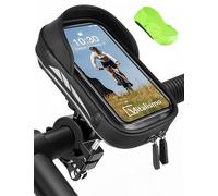 Vitalismo Bolsa Manillar Bicicleta, Soporte Móvil Bicicleta Moto Impermeable Cubierta de Lluvia Rotación 360 Porta Móvil MTB Bici Ciclismo para Teléfono hasta 6.5 Pulgadas