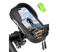 Vitalismo Soporte Móvil Bicicleta Moto Impermeable, Bolsa Manillar | con Cubierta de Lluvia, Rotación 360, Pantalla Táctil, Bolsa Bicicleta MTB Ciclismo
