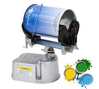 VitalisWorks Agitador de Pintura neumático de 1-5L, diámetro del Barril de Abrazadera Ajustable 80-250 mm, Peso de oscilación 1-5 kg, Velocidad de 0-500 RPM/min y oscilación de 30 °, 15 min/cucharón