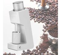 VitalisWorks Molino de Café, Molinillo de Café de Muela Cónica, Molinillo Eléctrico Silencioso de Regulación de Velocidad Sin Pasos, Molinillo Eléctrico de Café con Cepillo (White)