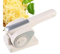 VitalisWorks Rallador de Queso eléctrico inalámbrico, rebanador Giratorio automático con 2 Tambores giratorios, rallador portátil Recargable para Queso, Frutos Secos, Chocolate y Verduras.