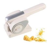 VitalisWorks Rallador de Queso eléctrico portátil, inalámbrico con 2 Tambores giratorios, Recargable, para Queso, Frutos Secos, Chocolate y Verduras.