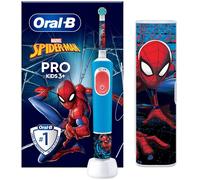 Oral-B Vitality Pro Kids Spiderman Niño Cepillo dental oscilante Azul, Rojo
