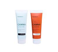VitalizeNature CANNA CREME Set - Dúo de Gel con CBD (1425 mg) - Refrescante con menta y mentol + Gel calentador para músculos y articulaciones - Para la recuperación, flexibilidad y relajación - 120 m