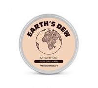 VitalizeNature Earth's Dew - Champú sólido para cabello seco, 100 g, hidratante con aceite de ricino y aceite de oliva, barra de champú para cabello seco y dañado, sin plástico