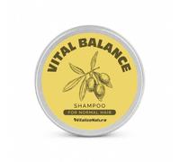 VitalizeNature Vital Balance - Champú sólido para cabello normal, 100 g, con aceite de oliva y extractos vegetales, para brillo, cuidado y equilibrio natural, champú bar sin plástico
