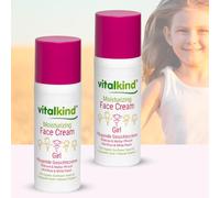 vitalkind Crema facial hidratante para niñas - Premium Natural Care for Kids. Premium Natural Cosmetics for Girls by Vitalkind. Set de 2 x 50 ml