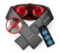 Vitalmaxx Shiatsu Aparato de Masaje Cuello Hombros Espalda Calor 12V Negro